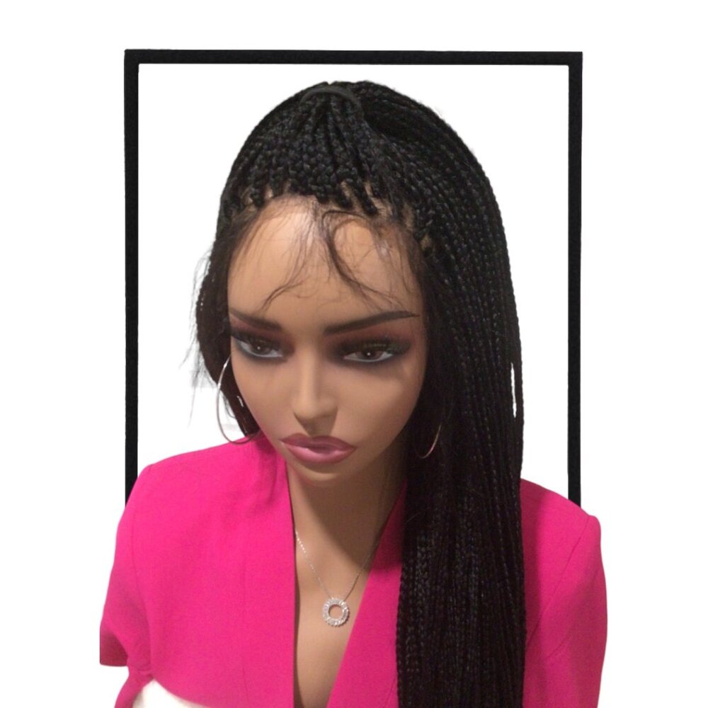 Knotless Box Braid Frontal Wig - Lace Cut